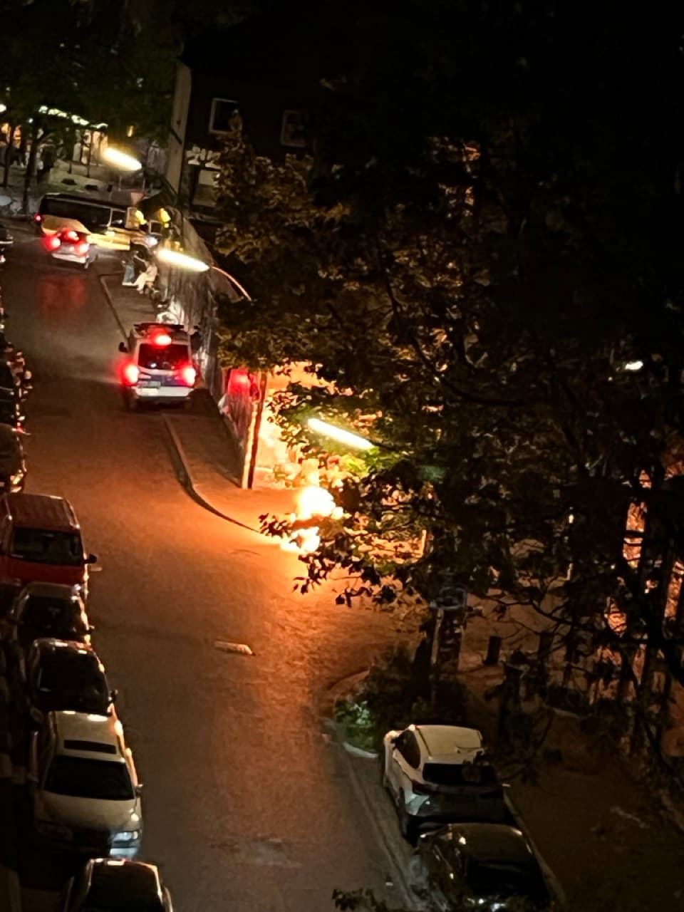 Nächtliche Straßenszene in Ottensen